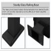 Generic Black Glass Railing Post Clamp for Stairs and Decks, Square Balustrade System, 60–120 cm Glass Panel Holder, 47.2 in End Post, Durable Black Finish view 4
