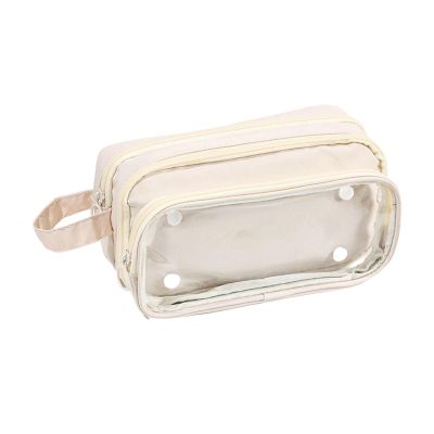 YUPEIUKLI Multi-Layer Pencil Case with Handle, High Capacity, Removable Pen Organizer
