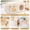YUPEIUKLI Multi-Layer Pencil Case with Handle, High Capacity, Removable Pen Organizer view 4