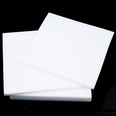 XJJDCB White PTFE Teflon Plastic Sheet, 0.530 mm Thick, Formable Fluoropolymer Sheet, Heat-Resistant, Chemical-Resistant, Insulating, 100 x 100 x 4 mm, 2 Pcs