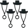 4-Pack Cowboy Hat Straw Covers view 1