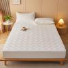 Waterproof Fitted Sheet, 120 x 200 cm + 30 cm Pillowcase, Extra Deep, Breathable Mattress Protector with Elastic Edges view 2
