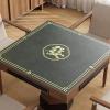 CYHTYM Square Leather Mahjong Mat, Noise-Reducing Table Mat with Storage Bag (Gray 2, 85 cm/33.4 in) view 2