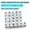LEGENTLISUR 20 Pcs Glow-in-the-Dark Silicone Letter Beads (Letter A) view 4