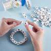 LEGENTLISUR 20 Pcs Silicone Letter Beads 12mm Cube Vowel Initials White Alphabet Beads for Friendship Bracelets Necklaces Keychains DIY Projects (Letter I) view 3