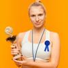 Stakee Blank Award Ribbons, 12-Pack, Blue, 1st Place view 2
