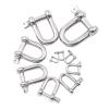 LZTDSBX 316 Stainless Steel D-Ring Anchor Shackle, M4-M38, Screw Pin view 1