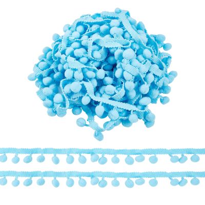 letsinstyle 10 Yards Pom Pom Fringe Trim