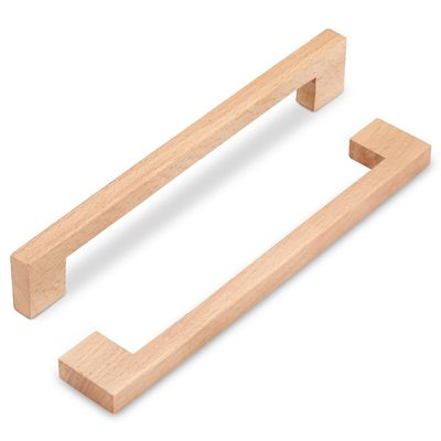 SYZOW 6-Piece Wooden Drawer Handles, 192 mm Hole Spacing (Beech)