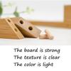 Modern Solid Bamboo Wall-Mounted Coat Rack with Hooks view 4
