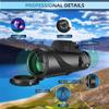 Stscope 360 Monocular Set, 80x100 HD Monocular Telescope with BAK4 Prism, FMC Lens, Smartphone Adapter and Tripod, Green view 4