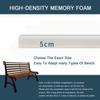 ELYSYSRL Outdoor Beer Bench Cushion, Light Gray, 110 x 30 x 3 cm view 3