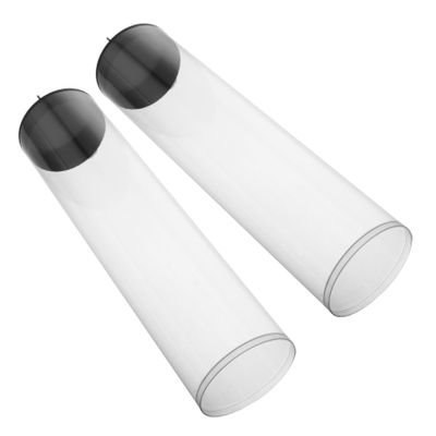 Transparent Cylindrical Ball Storage Boxes, 2-Pack, Plastic