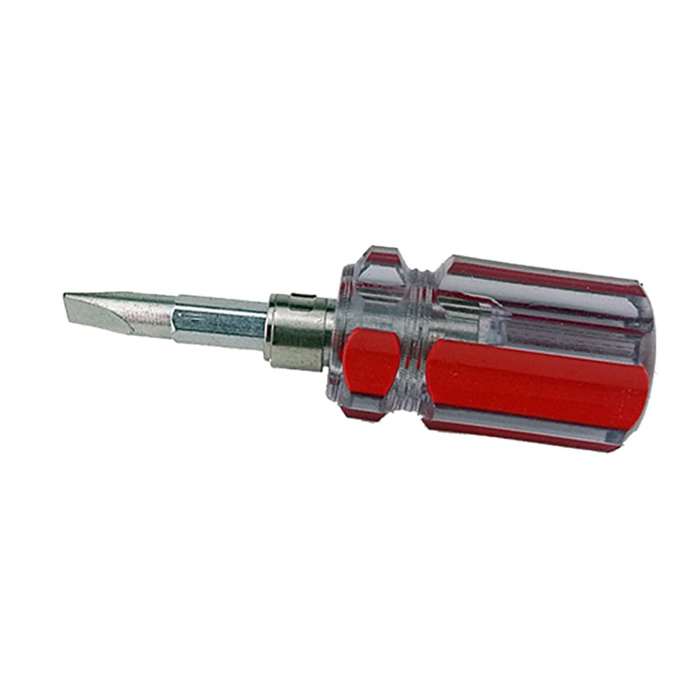 Portable Metal Screwdriver with Clear Crystal Handle