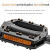 PUBIBD Bike Pedals for Koga Beach Racer, Non-Slip Flat Pedals with Reflective Strips view 3
