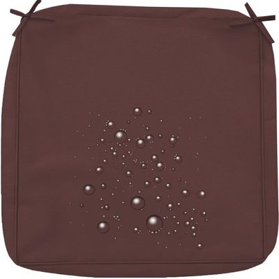 Odaima Outdoor Sofa Seat Cushion Cover, 50 x 50 x 8 cm, Dark Coffee, 1 Piece