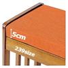 Garden Bench Cushion, Orange, 55 x 160 cm view 1