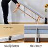 Garden Bench Cushion, Orange, 55 x 160 cm view 4