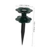 TOGEVAL Garden Hose Guide Stakes, 6-Piece Set, Durable PP, Versatile Design view 2