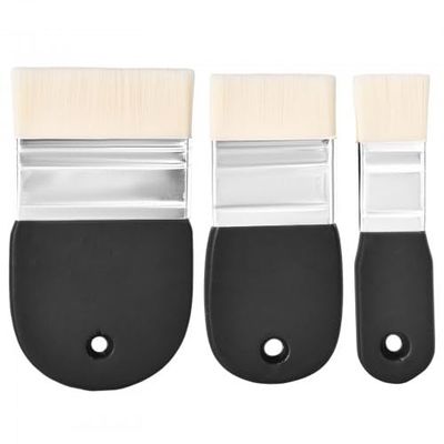 3-Piece Flat Paddle Brush Set
