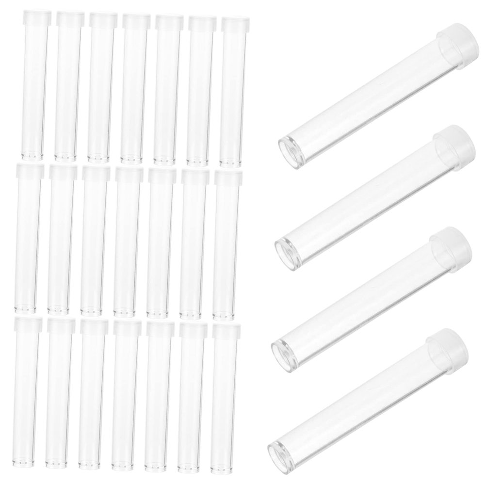 Cabilock 100 Clear Test Tubes with Cork Stoppers for Cosmetic Liquids and Experiments