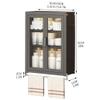 Wall-Mounted Bathroom Storage Cabinet with Acrylic Door view 2