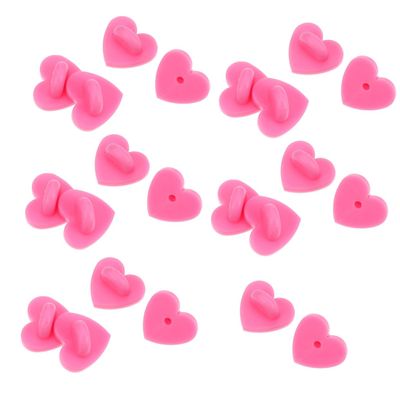HOMSFOU 100 Pcs Heart-Shaped Brooch Pins