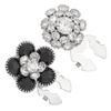 WADORN 2 Style Rhinestone Button Covers Cufflinks view 1