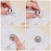 WADORN 2 Style Rhinestone Button Covers Cufflinks view 4