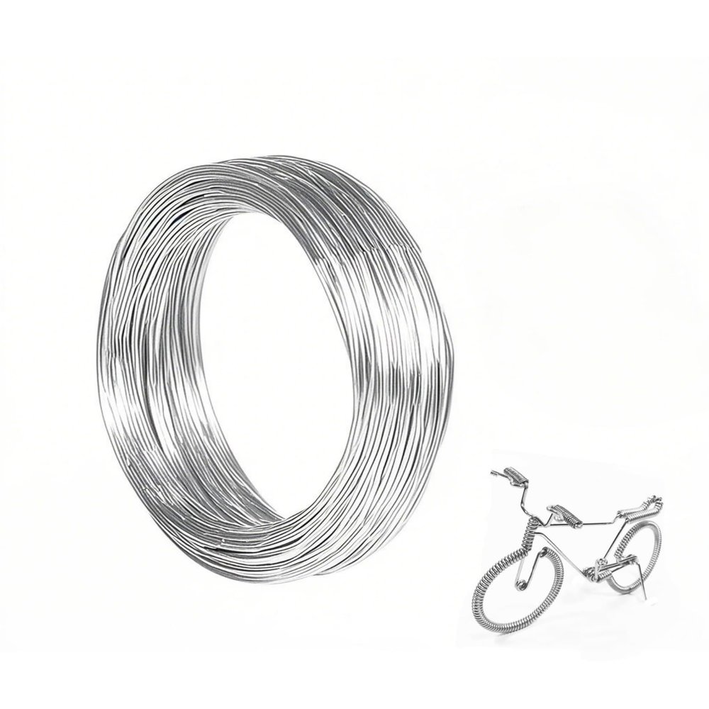 Craft Wire, LERKNVOE 2mm 10m Jewelry Wire, Silver Wire