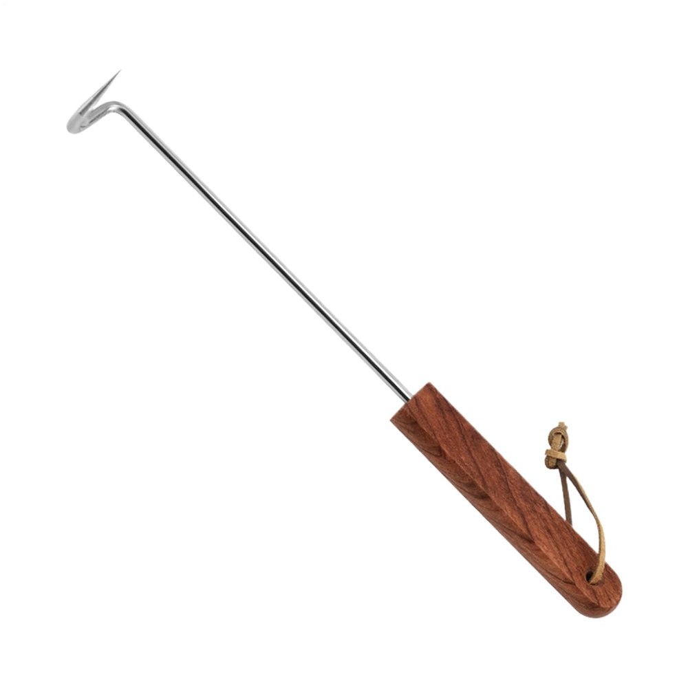 Bkljkf Stainless Steel Pigtail Meat Flipper Hook