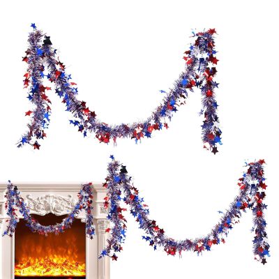 Patriotic 4th of July Tinsel Garland