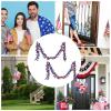 Patriotic 4th of July Tinsel Garland view 4