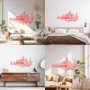 Vinyl Wall Sticker Decor Word Cloud E-Learning 45 x 80.2 cm Customizable Rose Red view 2
