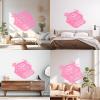 Fine-Carving Sticker, Hand-Sketched Drawing, 68 × 78 cm, Customizable, Pink view 2