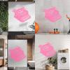 Fine-Carving Sticker, Hand-Sketched Drawing, 68 × 78 cm, Customizable, Pink view 4