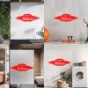 UFO Alien Ship “I Want to Believe” Wall Sticker, 50 × 154.3 cm, Rose Red view 4