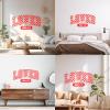 Christian “Loved” John 3:16 Vinyl Wall Decal, 54 x 105.7 cm, Rose Red view 2