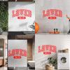Christian “Loved” John 3:16 Vinyl Wall Decal, 54 x 105.7 cm, Rose Red view 4