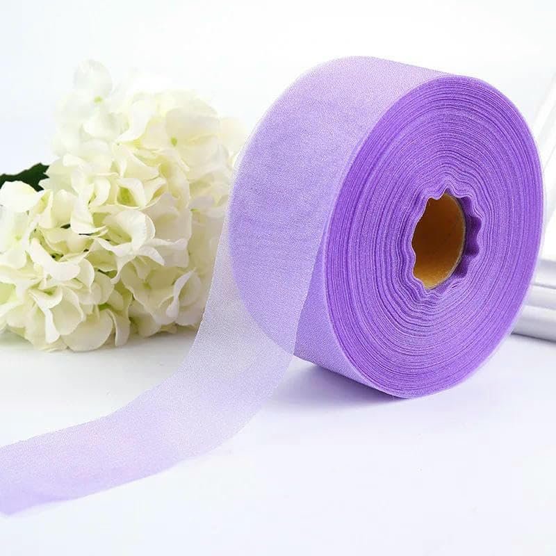 60 mm, 45.7 m Snow Yarn Muslin Ribbon for Hair Bows, Crafts, Handmade Accessories, Party and Wedding Decorations, 1,660 mm, 45.7 m