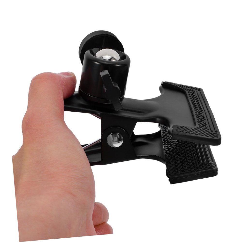 Camera Tripod Clamp with 360° Ball Head and 3/8-Inch Screw