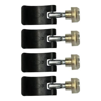 Uhngw Hiking Pole Locking Clips with Set Screws, 4-Pack