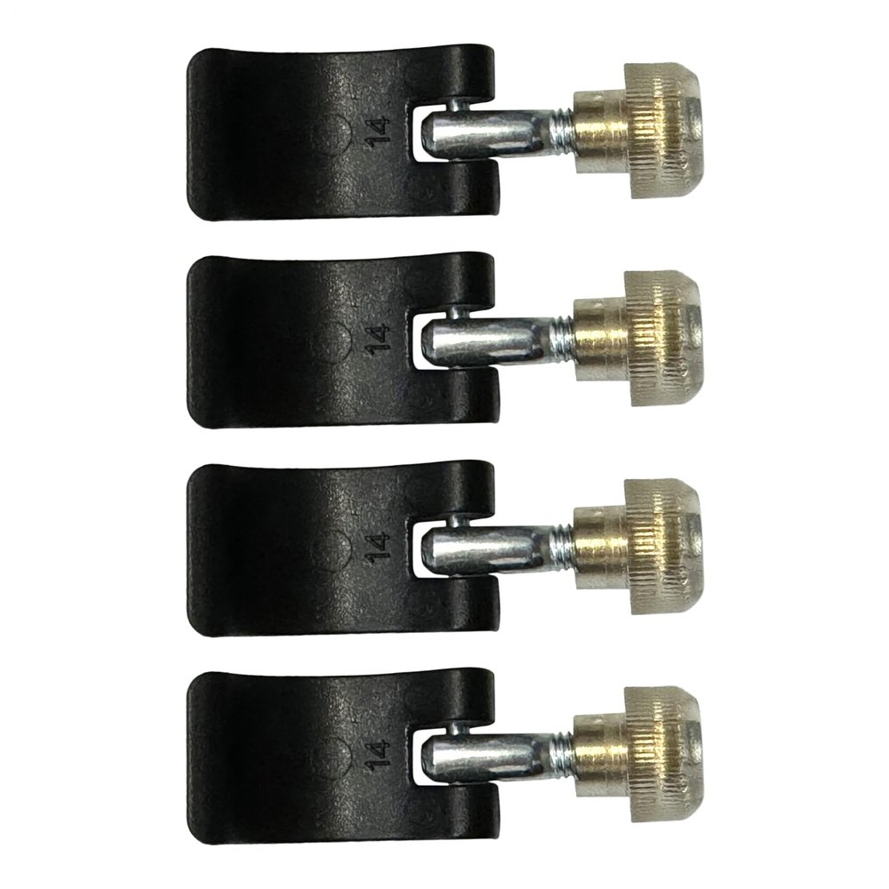 Uhngw Hiking Pole Locking Clips with Set Screws, 4-Pack