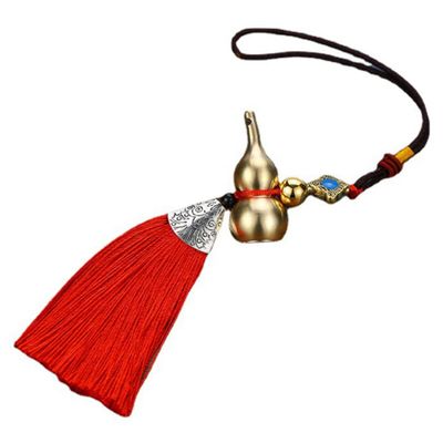 BESTYASH Copper Pumpkin Pendant with Tassel