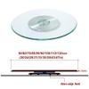ZGYOZMNG Tempered Glass Lazy Susan with Rotating Aluminum Alloy Base, Round Cake Stand, 60–120 cm (24–47 in) (70 cm/28 in) view 4