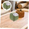 Cabilock Small Green ABS Wastebasket, Reusable and Durable, Slim Desktop Trash Can for Bathroom and Kitchen view 2