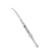 Housoutil Ergonomic Non-Slip Stainless Steel Precision Tweezers for Jewelry Making and Electronics, Silver view 1