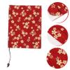 Handmade Red Fabric Book Cover, A5 view 3