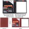 A4 Portfolio Folder with Clipboard, Black view 3