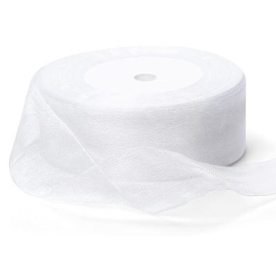 White Organza Ribbon, 45M